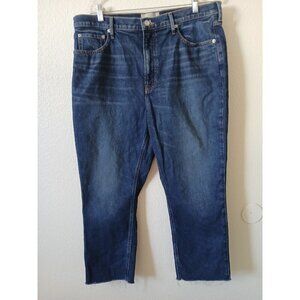 Everlane The Original Cheeky Jean Organic Cotton Size 33S Crop Med Wash Denim